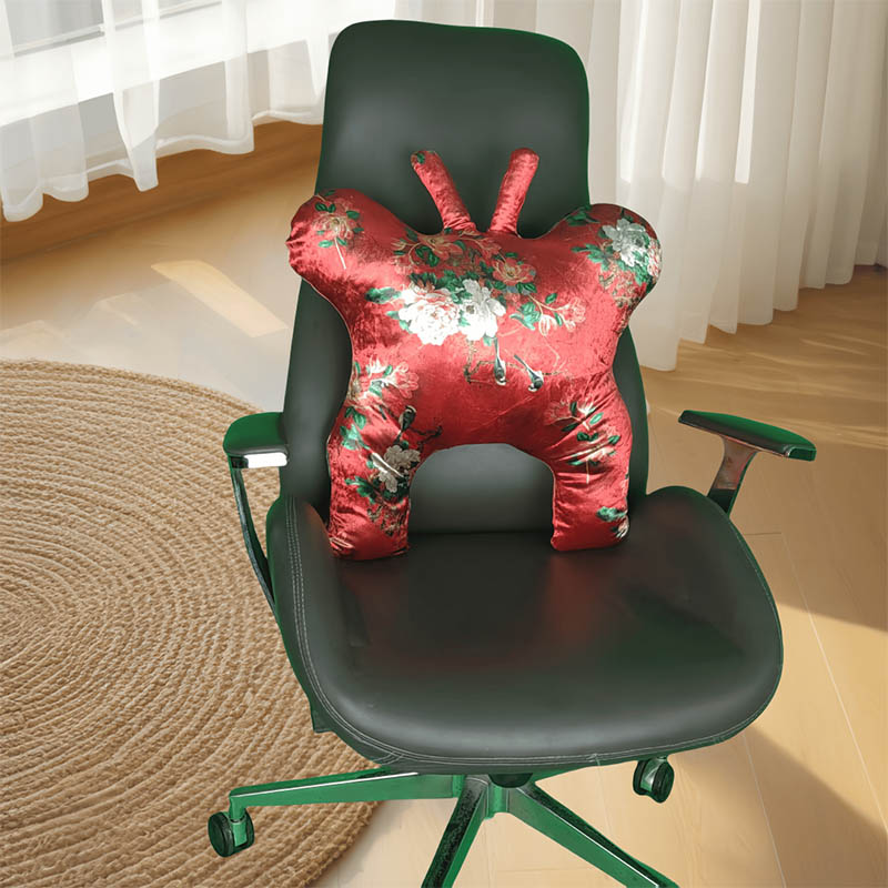 Waist Love Lumbar Pillow Cushion Pillow Vertical Hip Hollow Home Office Removable and Washable Lumbar Pillow
